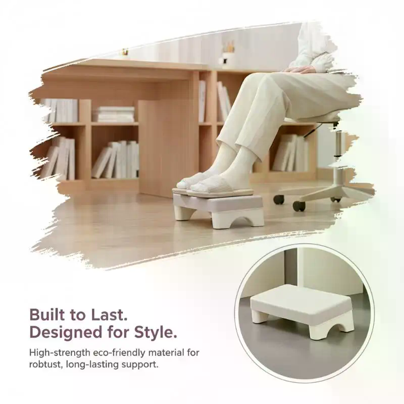 Penyangga Kaki Ergonomis PP un - Footrest Under Desk ulasan dan harga