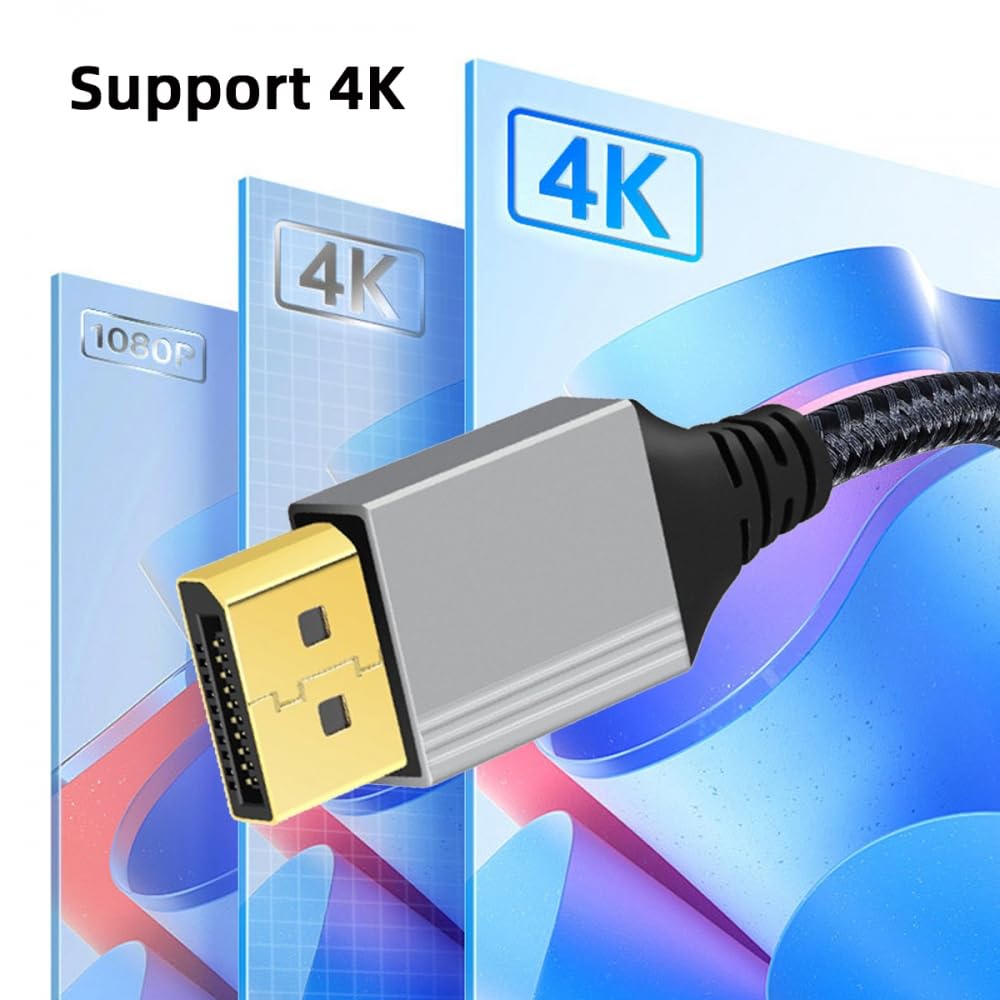Kabel DP dengan Sudut 90 Deraj - Video Gaming & Esports Usd Acc ulasan dan harga