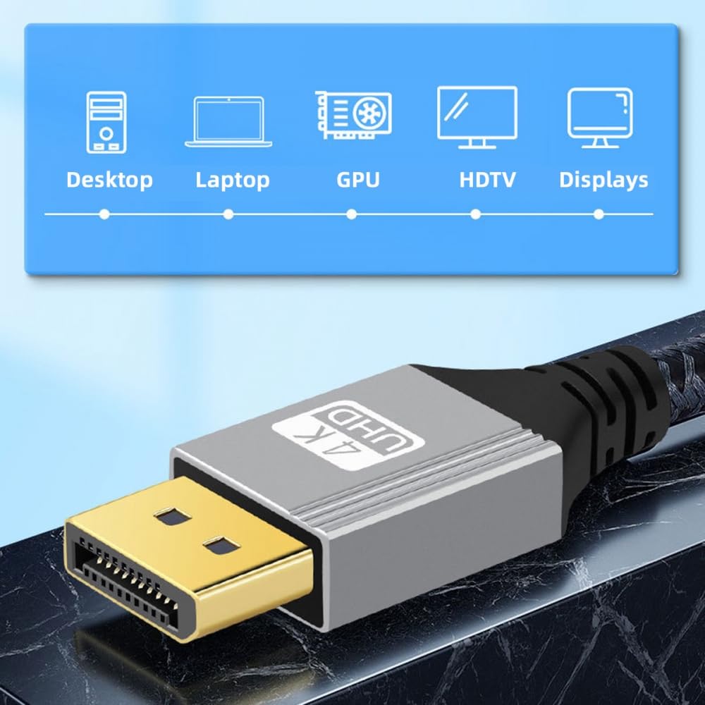 Kabel DP dengan Sudut 90 Deraj - Video Gaming & Esports Usd Acc ulasan dan harga