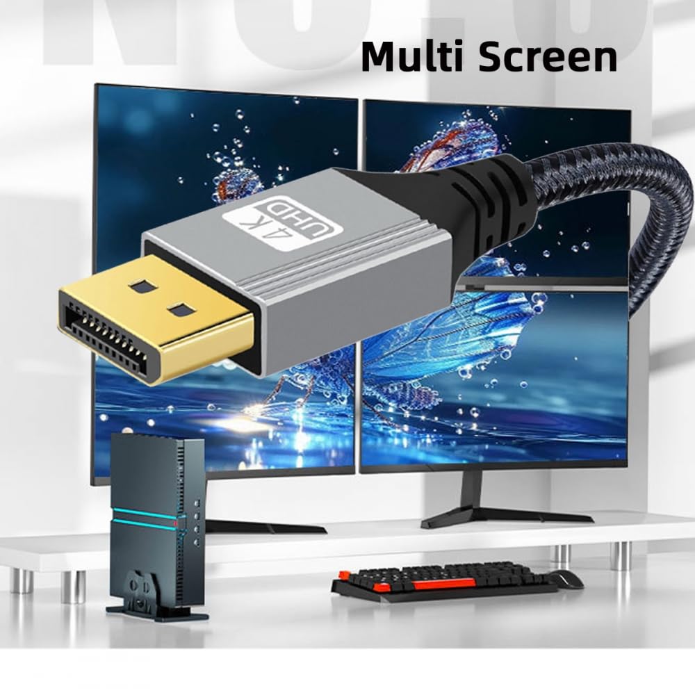 Kabel DP dengan Sudut 90 Deraj - Video Gaming & Esports Usd Acc ulasan dan harga
