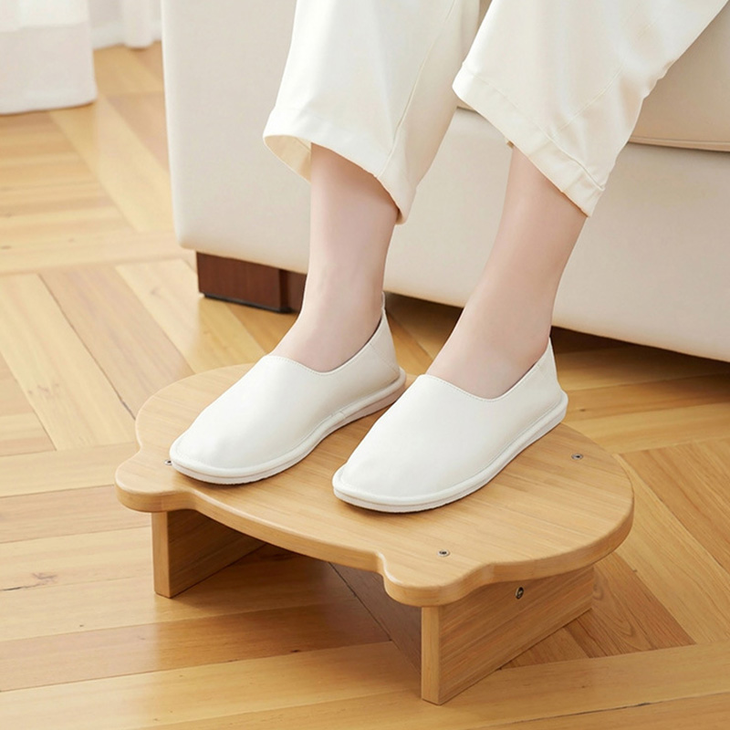 Sandaran Kaki Kayu untuk Dilet - Footrest Under Desk ulasan dan harga